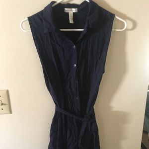 Navy blue tunic top